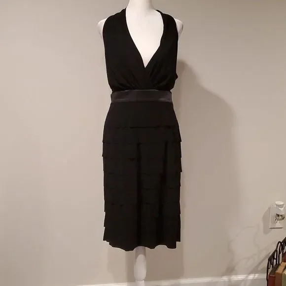 Evan Picone | Dresses | Evan Piconesleevelessblack Evening Dress Mid Length  4 | Poshmark